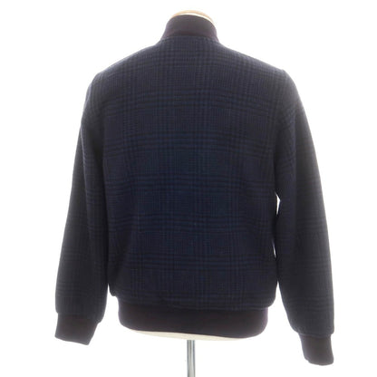 【中古】チルコロ1901 CIRCOLO 1901 ウールナイロン チェック スイングトップ ネイビーxブラック【 Ｓ 】【 状態ランクB 】【 メンズ 】