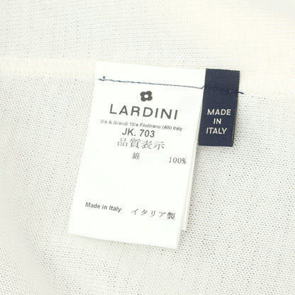 【中古】ラルディーニ LARDINI ハイゲージコットン ニットジャケット アイボリー【 S 】【 状態ランクA 】【 メンズ 】