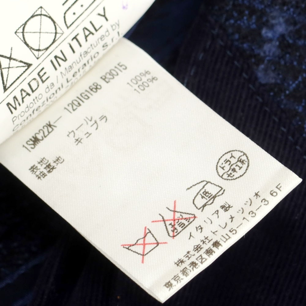 【中古】タリアトーレ TAGLIATORE ウール チェック テーラードジャケット ネイビーxブルー【 46 】【 状態ランクB 】【 メンズ 】