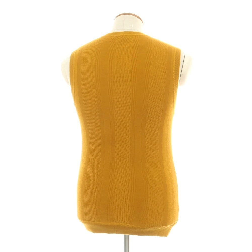 【中古】グッチ GUCCI ウール Vネック ニットベスト マスタード【 M 】【 状態ランクA 】【 メンズ 】