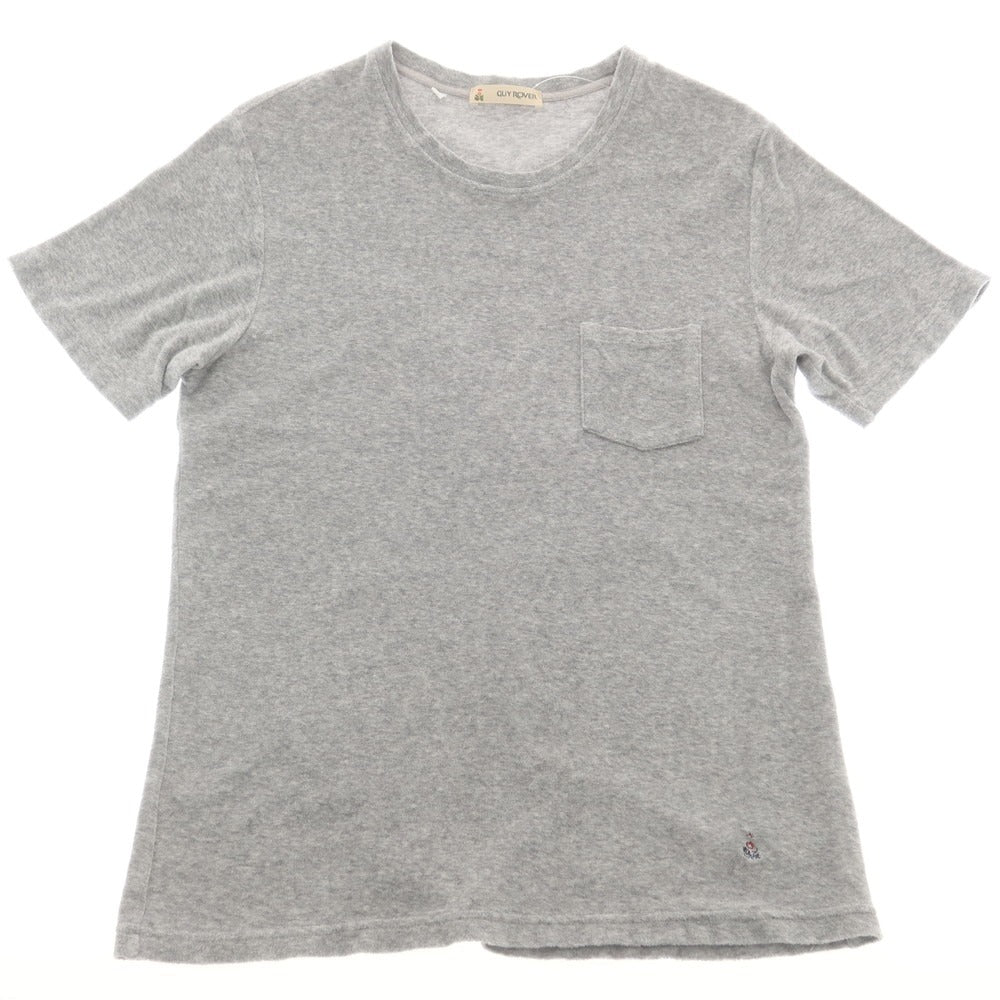 【中古】ギローバー GUY ROVER コットン パイル クルーネック ポケット 半袖Ｔシャツ グレー【 S 】【 状態ランクB 】【 メンズ 】