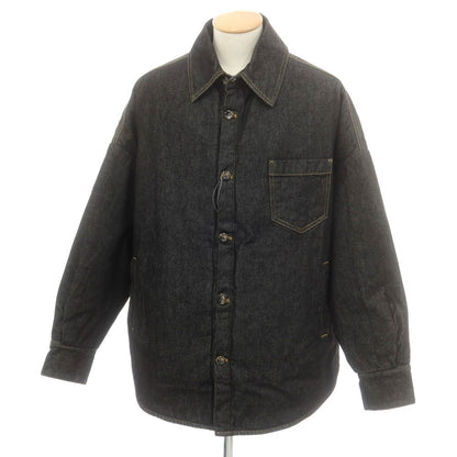 【中古】バグッタ Bagutta オーバーサイズ 中綿 デニムジャケット ブラック【 S 】【 状態ランクA 】【 メンズ 】