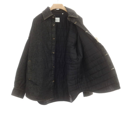 【中古】バグッタ Bagutta オーバーサイズ 中綿 デニムジャケット ブラック【 S 】【 状態ランクA 】【 メンズ 】