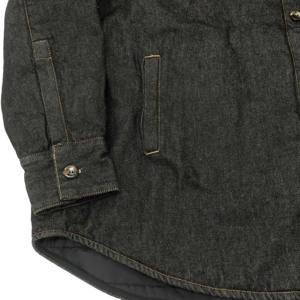 【中古】バグッタ Bagutta オーバーサイズ 中綿 デニムジャケット ブラック【 S 】【 状態ランクA 】【 メンズ 】