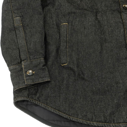 【中古】バグッタ Bagutta オーバーサイズ 中綿 デニムジャケット ブラック【 S 】【 状態ランクA 】【 メンズ 】