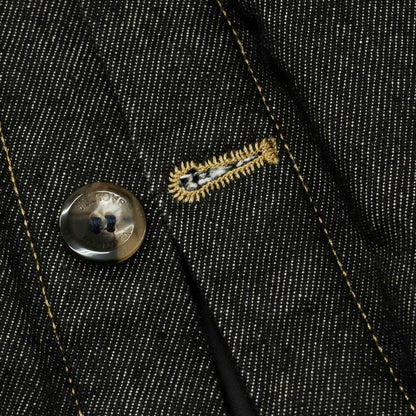 【中古】バグッタ Bagutta オーバーサイズ 中綿 デニムジャケット ブラック【 S 】【 状態ランクA 】【 メンズ 】