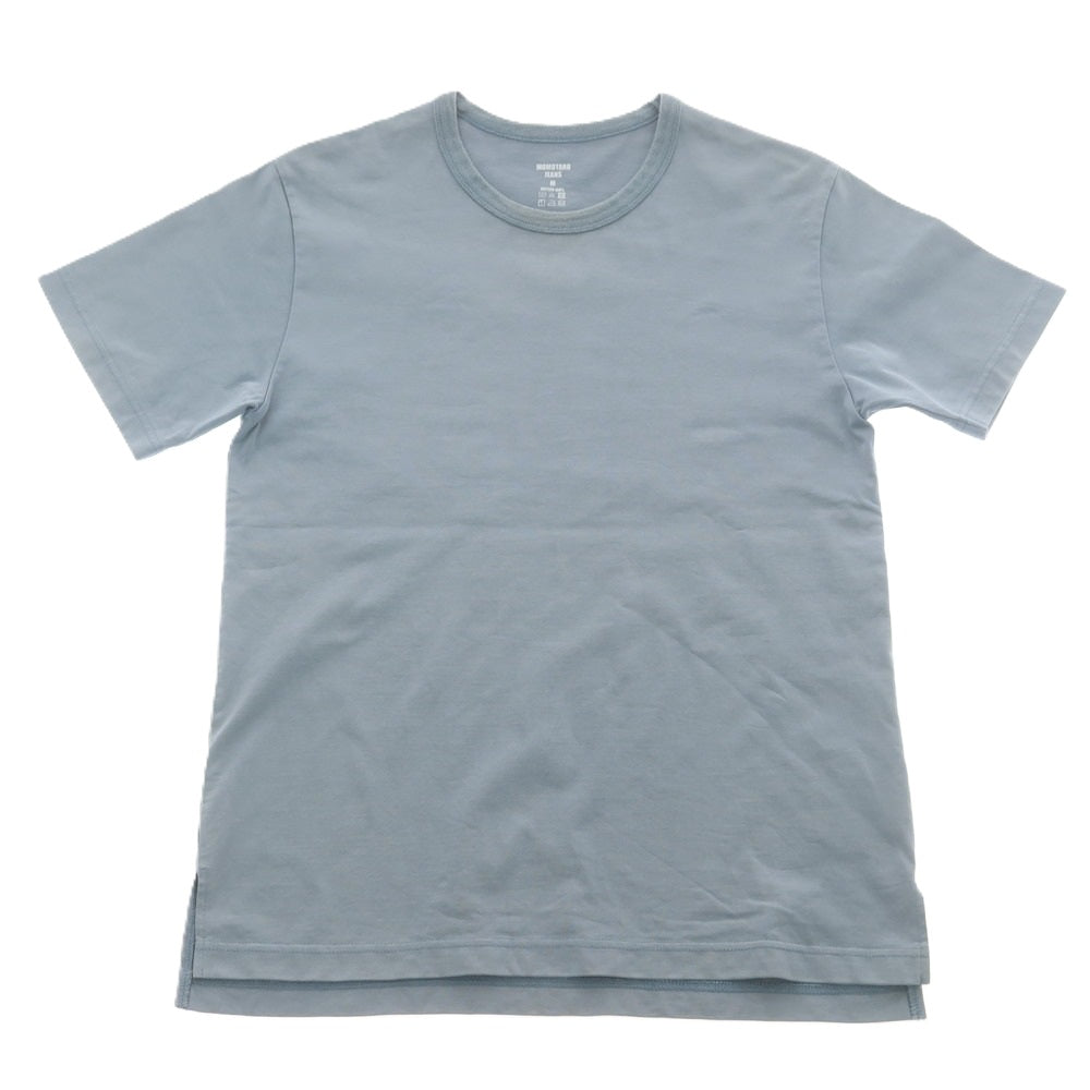 【中古】モモタロウ ジーンズ MOMOTARO JEANS コットン クルーネック 半袖Ｔシャツ ライトダルブルー【 サイズM 】【 状態ランクC 】【 メンズ 】 [CPD]