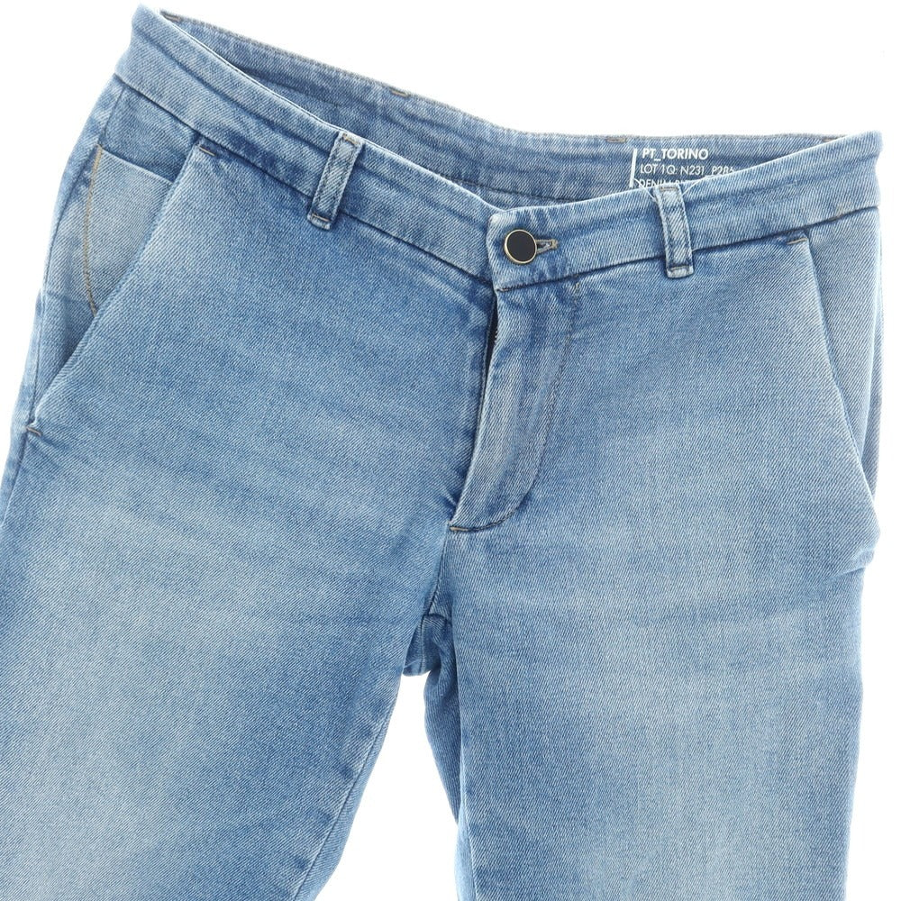 【中古】ピーティートリノ デニム PT TORINO DENIM HOUSE ストレッチ コットン ジーンズ デニムパンツ ライトブルー【 28 】【 状態ランクB 】【 メンズ 】
