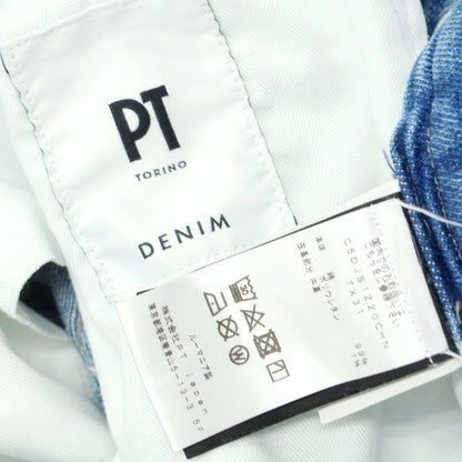 【中古】ピーティートリノ デニム PT TORINO DENIM HOUSE ストレッチ コットン ジーンズ デニムパンツ ライトブルー【 28 】【 状態ランクB 】【 メンズ 】