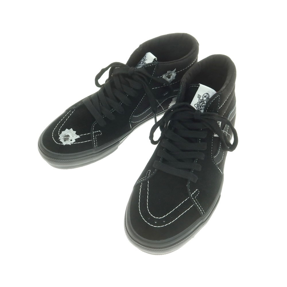 【中古】【未使用】シュプリーム Supreme × Nate Lowman VANS 2025年春夏 Skate Grosso Mid スニーカー ブラック【 26 】【 状態ランクS 】【 メンズ 】
