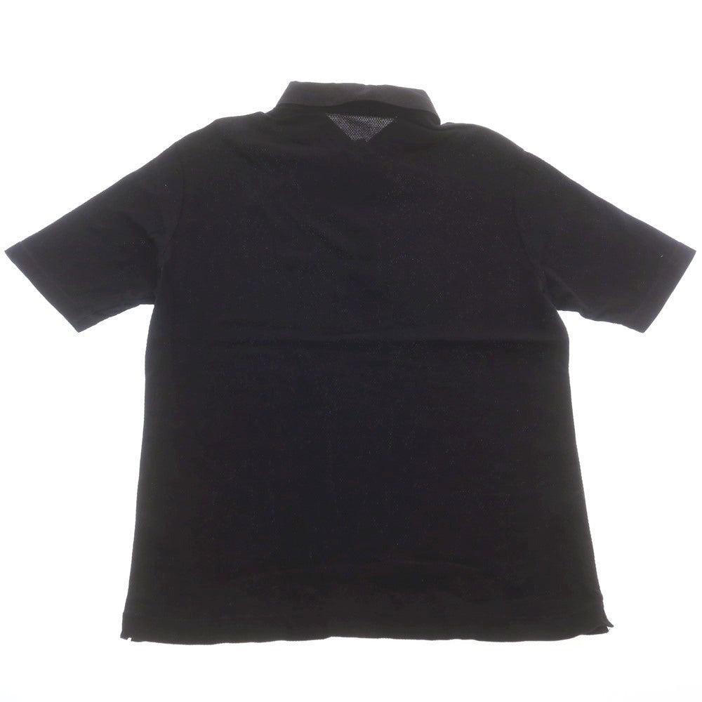 【中古】マッキントッシュ ロンドン MACKINTOSH LONDON コットン 半袖ポロシャツ ブラック【サイズL】【 状態ランクC 】【 メンズ 】 [EPD]
