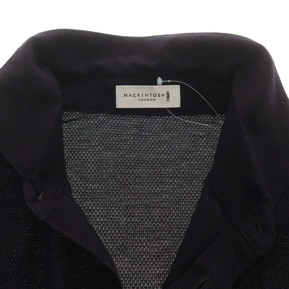 【中古】マッキントッシュ ロンドン MACKINTOSH LONDON コットン 半袖ポロシャツ ブラック【サイズL】【 状態ランクC 】【 メンズ 】 [EPD]