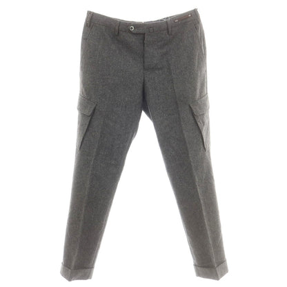 【中古】ピーティーゼロウーノ PT01 ウール カーゴスラックスパンツ ダークグレー【 48 】【 状態ランクB 】【 メンズ 】