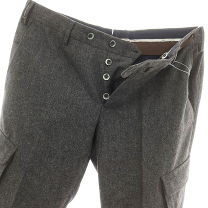 【中古】ピーティーゼロウーノ PT01 ウール カーゴスラックスパンツ ダークグレー【 48 】【 状態ランクB 】【 メンズ 】