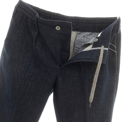 【中古】ピーティートリノ PT TORINO コットンポリエステル カジュアルスラックスパンツ ネイビー【 48 】【 状態ランクC 】【 メンズ 】