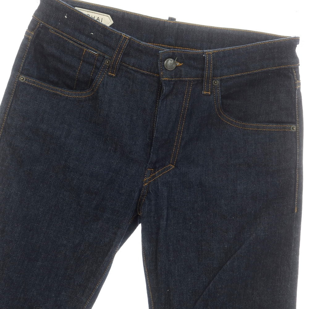【中古】イカイ YCHAI ストレッチ コットン ジーンズ デニムパンツ ネイビー【 32 】【 状態ランクB 】【 メンズ 】