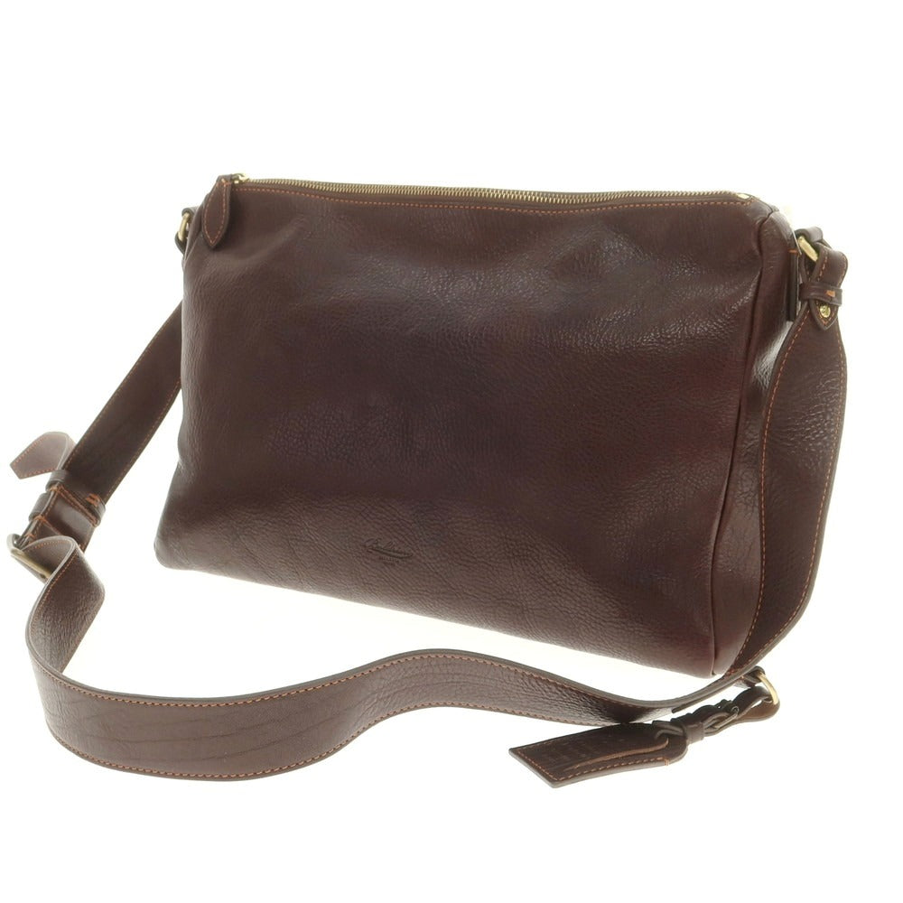 【新品】ボルドリーニ セレリア BOLDRINI SELLERIA 1151 シュリンクレザー ショルダーバッグ ダークブラウン【 状態ランクN 】【 メンズ 】