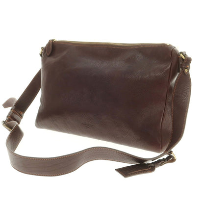 【新品】ボルドリーニ セレリア BOLDRINI SELLERIA 1151 シュリンクレザー ショルダーバッグ ダークブラウン【 状態ランクN 】【 メンズ 】