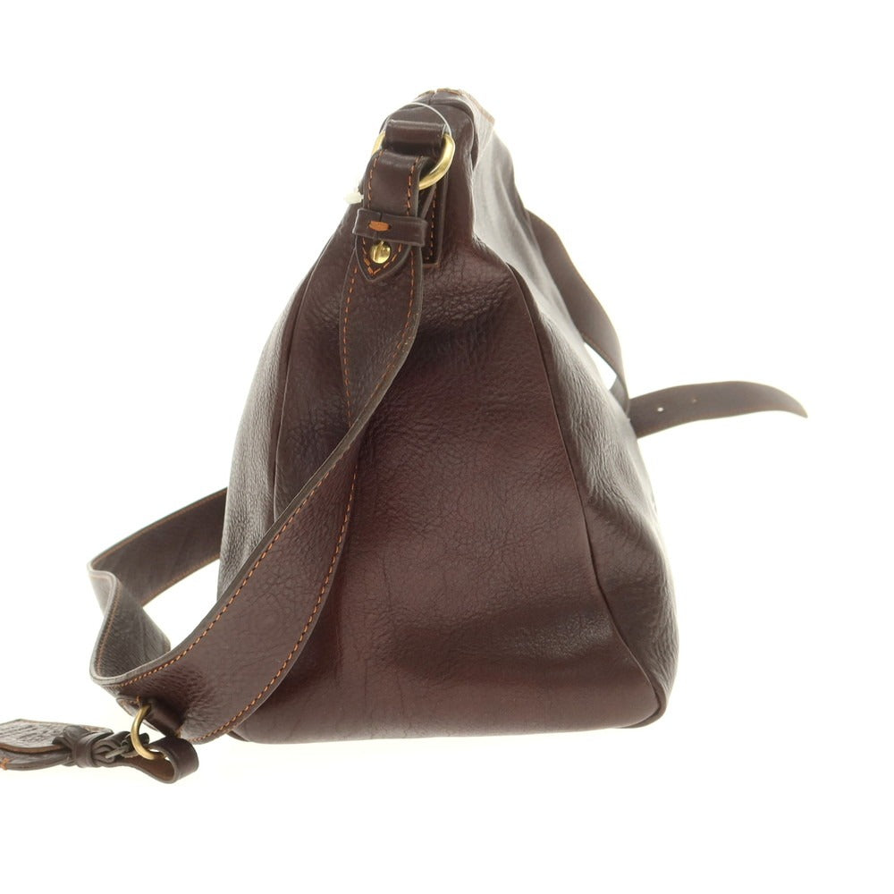 【新品】ボルドリーニ セレリア BOLDRINI SELLERIA 1151 シュリンクレザー ショルダーバッグ ダークブラウン【 状態ランクN 】【 メンズ 】