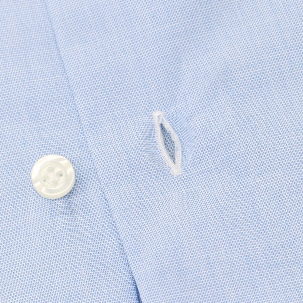 【新品】チリエッロ CIRIELLO コットン ラウンドカラー ドレスシャツ ライトブルー【 43 】【 状態ランクN 】【 メンズ 】