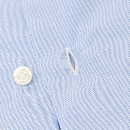 【新品】チリエッロ CIRIELLO コットン ラウンドカラー ドレスシャツ ライトブルー【 43 】【 状態ランクN 】【 メンズ 】
