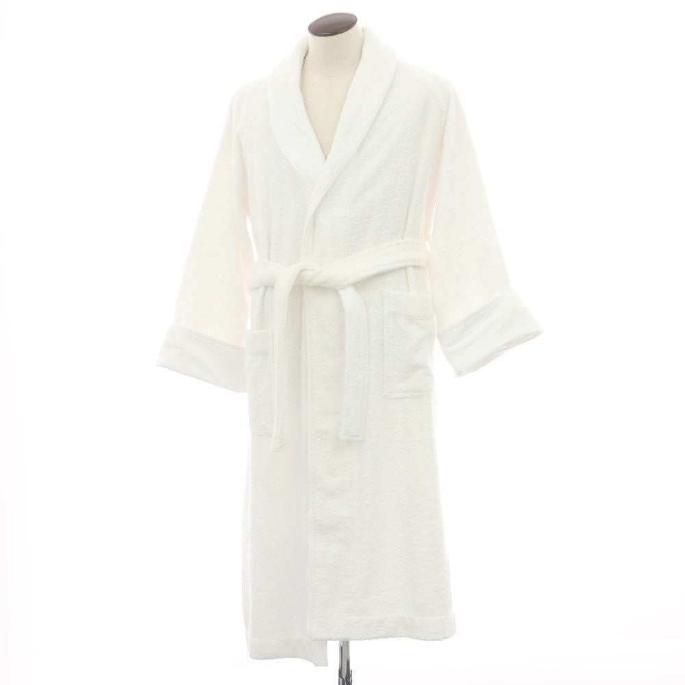 【新品アウトレット】フレッテ Frette パイル バスローブ ガウンコート ホワイト【 Ｌ 】【 状態ランクN- 】【 メンズ 】
