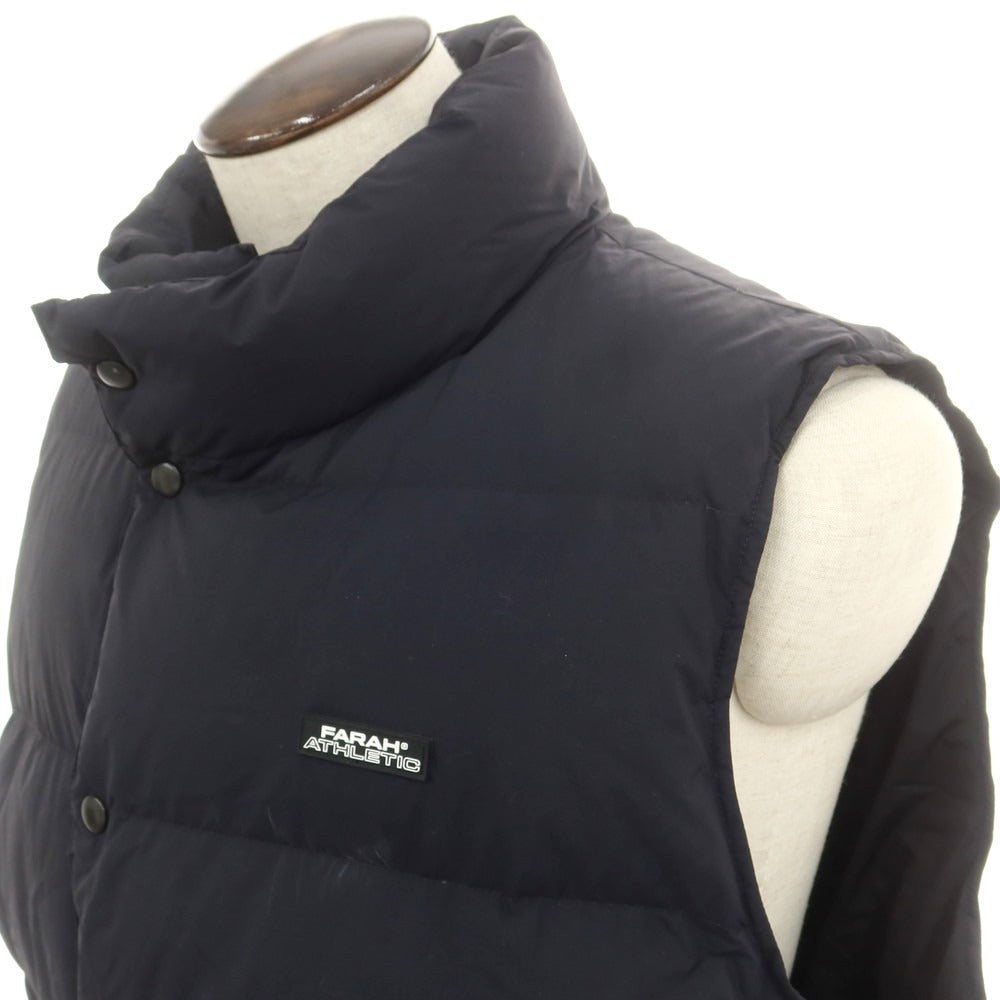 【中古】ファーラー FARAH ナイロン ダウンベスト ブラック【サイズL】【 状態ランクB 】【 メンズ 】 [DPD]