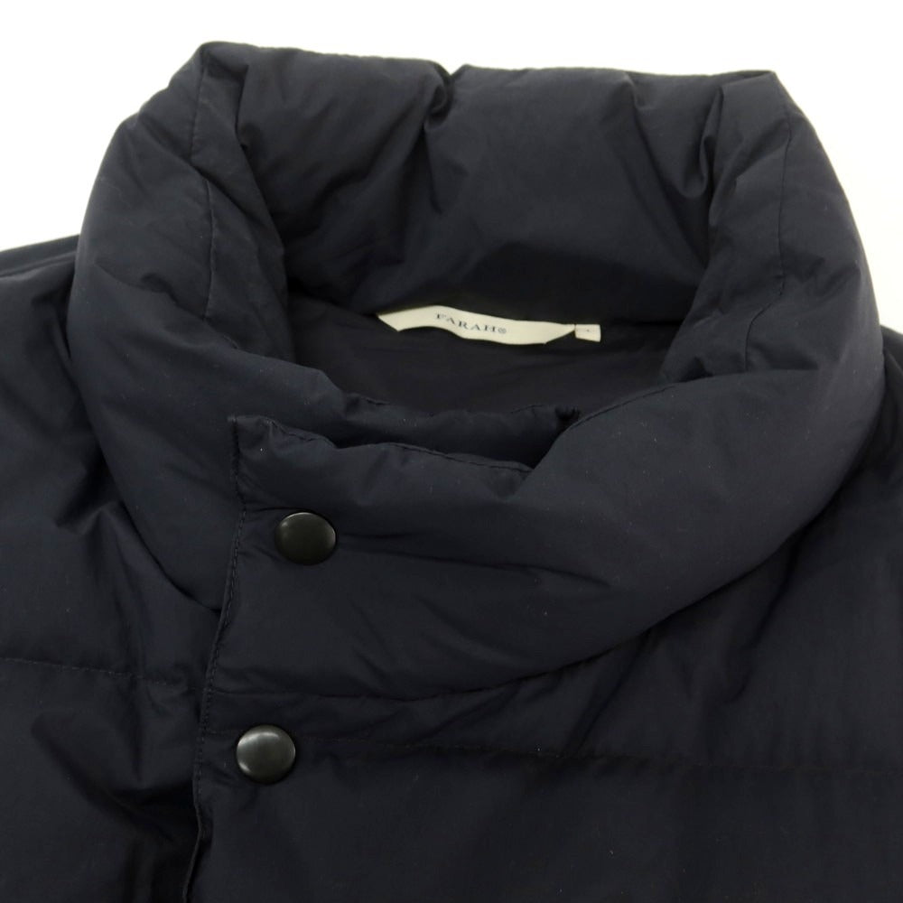 【中古】ファーラー FARAH ナイロン ダウンベスト ブラック【 L 】【 状態ランクB 】【 メンズ 】