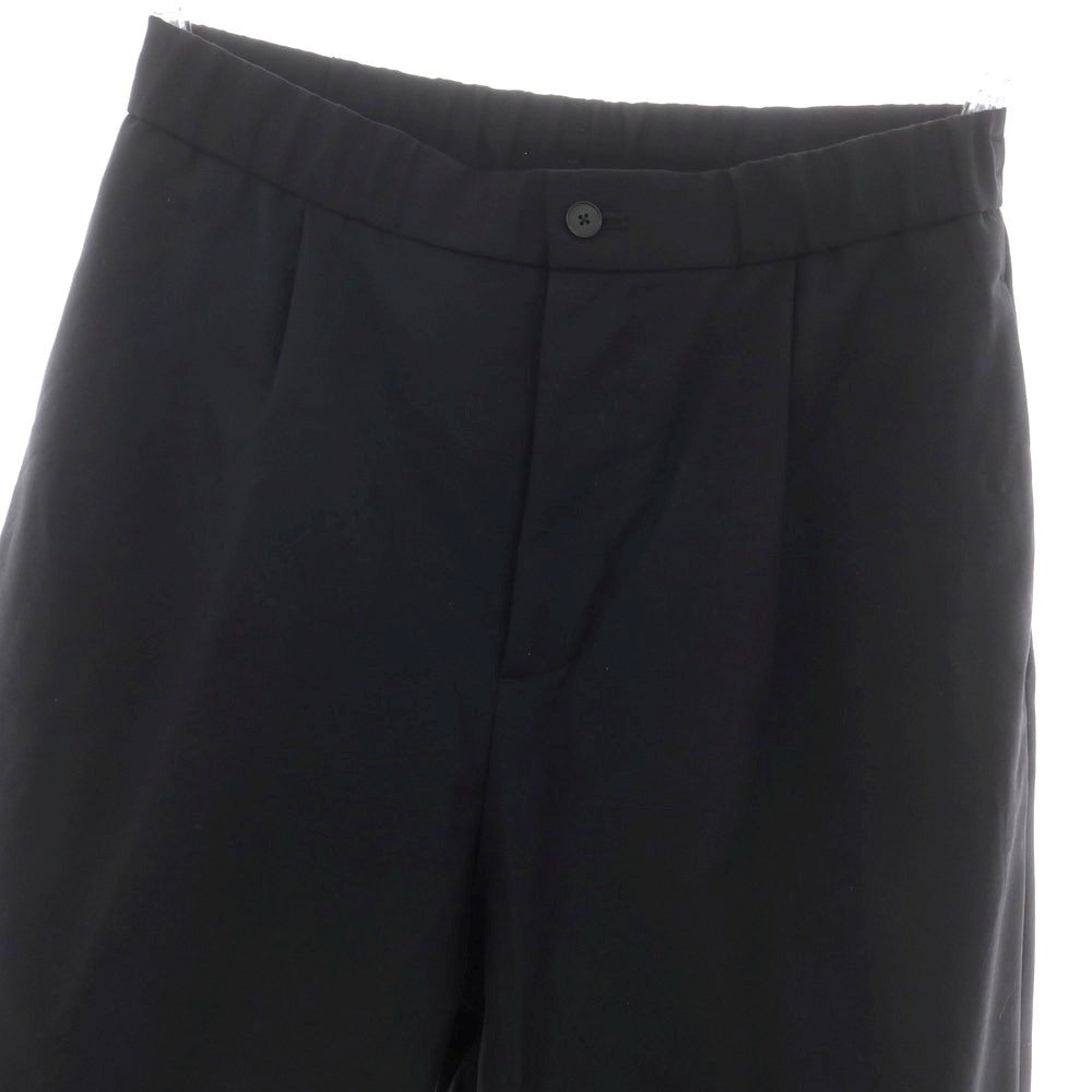【中古】エイトン ATON ウール テーパード イージースラックスパンツ ブラック【 4 】【 状態ランクB 】【 メンズ 】