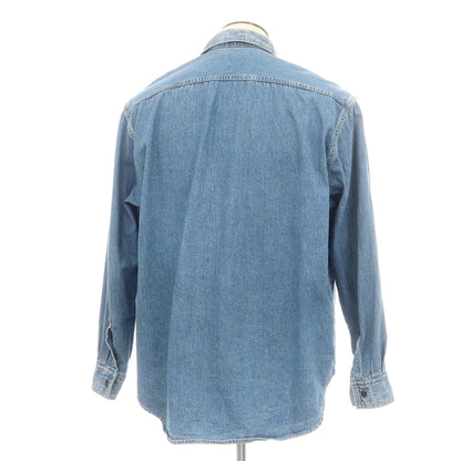 【中古】セブン バイ セブン SEVEN BY SEVEN コットン系 デニム レギュラーカラー カジュアルシャツ ブルー【 L位 】【 状態ランクC 】【 メンズ 】