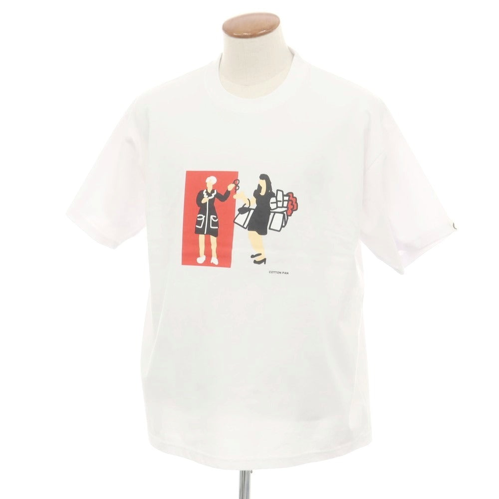 【中古】コットンパン COTTON PAN コットン プリント 半袖Ｔシャツ ホワイト【 M 】【 状態ランクA 】【 メンズ 】