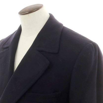 【中古】イザイア ISAIA Casentino ウールカシミヤ ポロコート ネイビー【 50 】【 状態ランクB 】【 メンズ 】