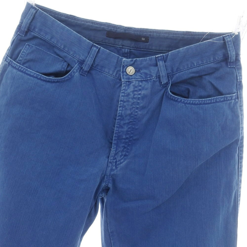 【中古】インコテックス INCOTEX コットン 5ポケットパンツ ブルー【 50 】【 状態ランクC 】【 メンズ 】