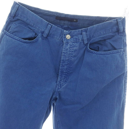 【中古】インコテックス INCOTEX コットン 5ポケットパンツ ブルー【 50 】【 状態ランクC 】【 メンズ 】
