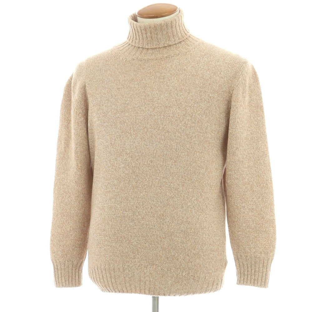【中古】ピアチェンツァ PIACENZA カシミヤ タートルネック プルオーバーニット ベージュ【 48 】【 状態ランクB 】【 メンズ 】