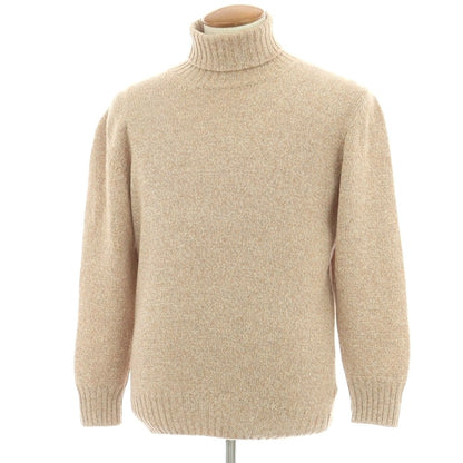 【中古】ピアチェンツァ PIACENZA カシミヤ タートルネック プルオーバーニット ベージュ【 48 】【 状態ランクB 】【 メンズ 】