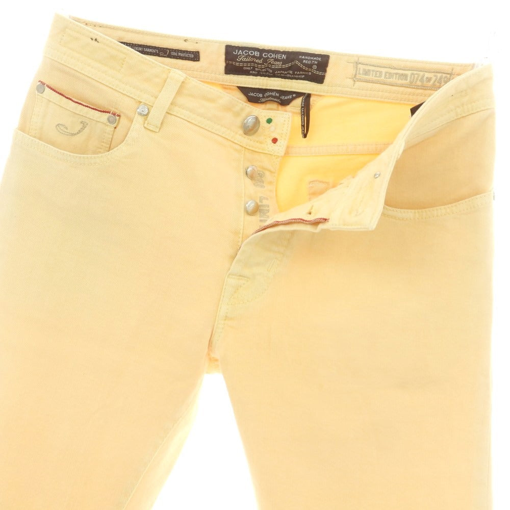 【中古】ヤコブコーエン JACOB COHEN J688 ストレッチ コットン デニムパンツ イエロー【 33 】【 状態ランクC 】【 メンズ 】