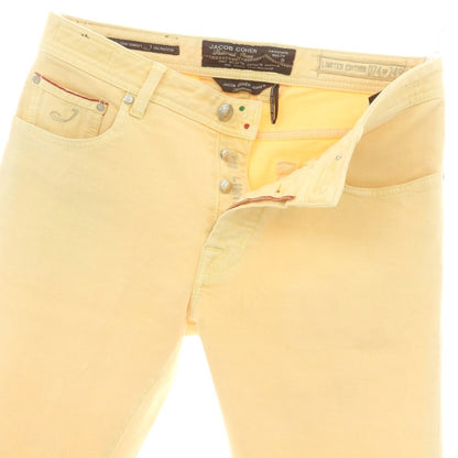 【中古】ヤコブコーエン JACOB COHEN J688 ストレッチ コットン デニムパンツ イエロー【 33 】【 状態ランクC 】【 メンズ 】