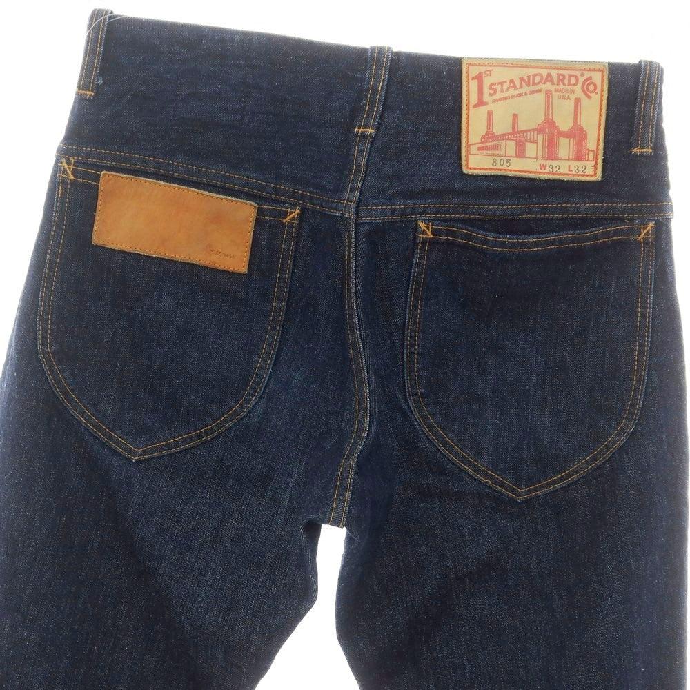 【中古】ファースト スタンダード 1ST STANDARD コットン ジーンズ デニムパンツ ネイビー【 32 】【 状態ランクB 】【 メンズ 】