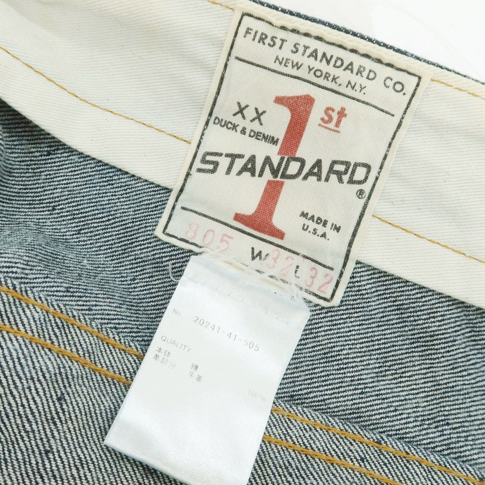 【中古】ファースト スタンダード 1ST STANDARD コットン ジーンズ デニムパンツ ネイビー【 32 】【 状態ランクB 】【 メンズ 】