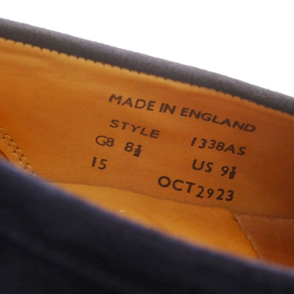 【中古】トラディショナルウェザーウェア Traditional Weatherwear SANDERS製 スエード コインローファー ネイビー【 8 1/2 】【 状態ランクB 】【 メンズ 】