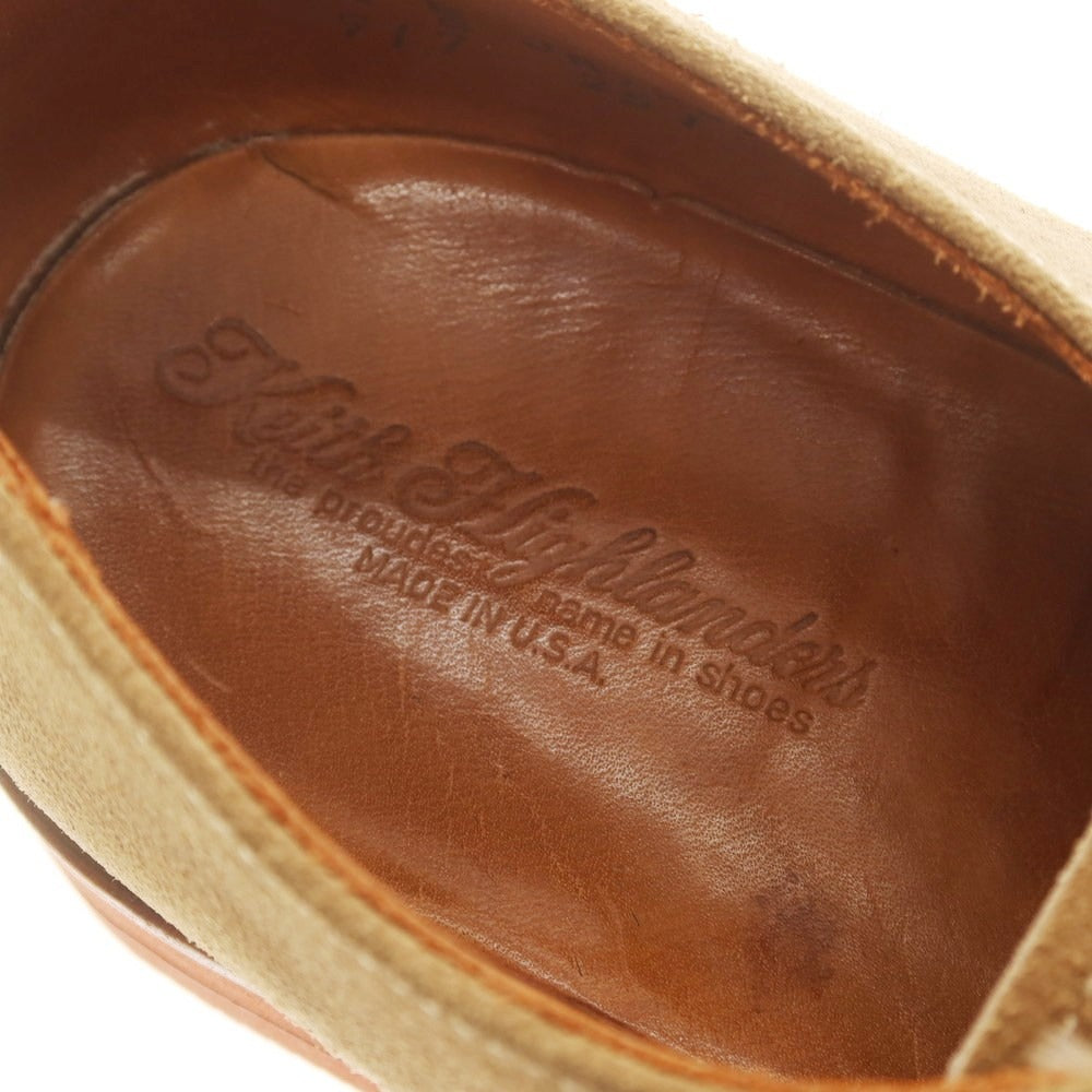 【中古】キースハイランダース Keith Highlanders スエード ダービーシューズ ベージュ【 サイズ8 1/2 】【 状態ランクB 】【 メンズ 】 [BPD]