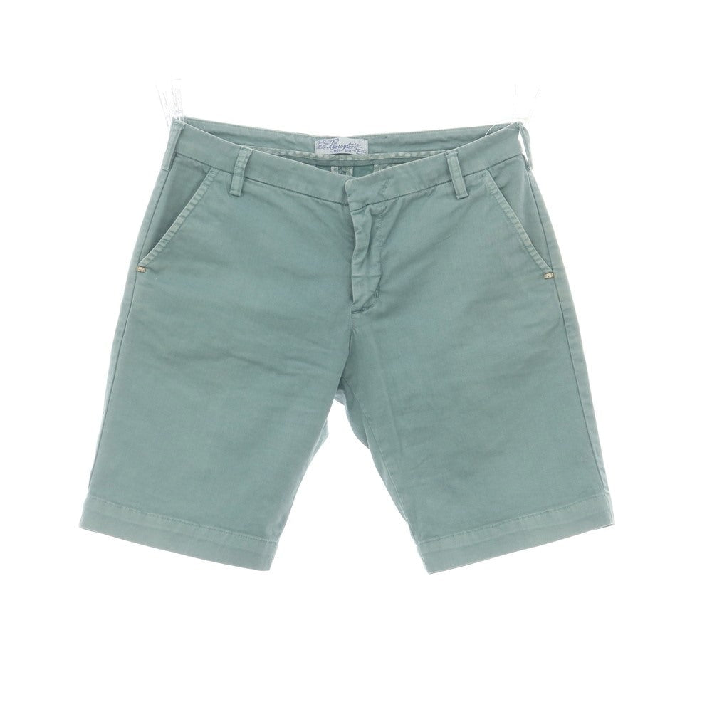 【中古】コロリオ バイ アントレアミ Coroglio by Entre Amis ストレッチ コットン ショートパンツ アッシュブルーグリーン系【 32 】【 状態ランクC 】【 メンズ 】