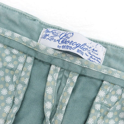 【中古】コロリオ バイ アントレアミ Coroglio by Entre Amis ストレッチ コットン ショートパンツ アッシュブルーグリーン系【 32 】【 状態ランクC 】【 メンズ 】