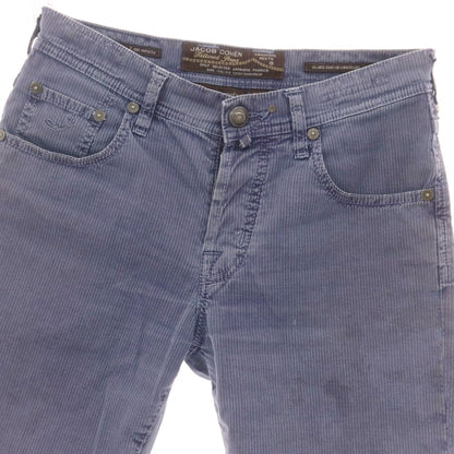 【中古】ヤコブコーエン JACOB COHEN J633 ストレッチ コットンポリエステル ストライプ ショートパンツ パープル【 31 】【 状態ランクC 】【 メンズ 】