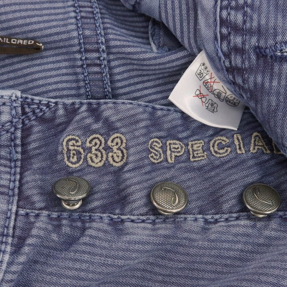 【中古】ヤコブコーエン JACOB COHEN J633 ストレッチ コットンポリエステル ストライプ ショートパンツ パープル【 31 】【 状態ランクC 】【 メンズ 】