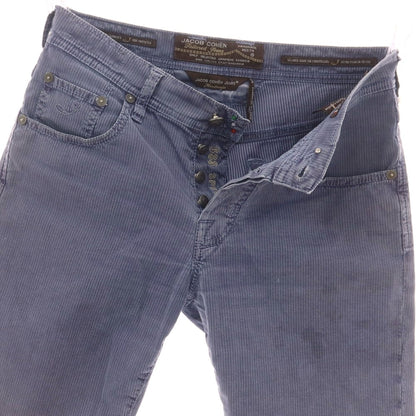 【中古】ヤコブコーエン JACOB COHEN J633 ストレッチ コットンポリエステル ストライプ ショートパンツ パープル【 31 】【 状態ランクC 】【 メンズ 】