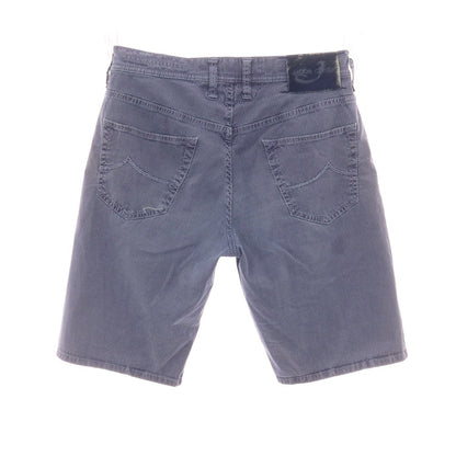 【中古】ヤコブコーエン JACOB COHEN J633 ストレッチ コットンポリエステル ストライプ ショートパンツ パープル【 31 】【 状態ランクC 】【 メンズ 】