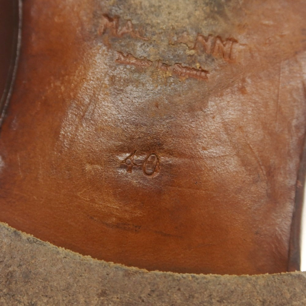 【中古】マグナーニ MAGNANNI ホールカット ドレスシューズ ブラウン【 40 】【 状態ランクD 】【 メンズ 】