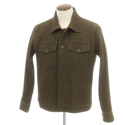 【中古】オム プリッセ イッセイミヤケ HOMME PLISSE ISSEY MIYAKE 2025年春夏 プリーツ加工 トラッカージャケット オリーブ【 表記なし（Ｌ位） 】【 状態ランクA 】【 メンズ 】